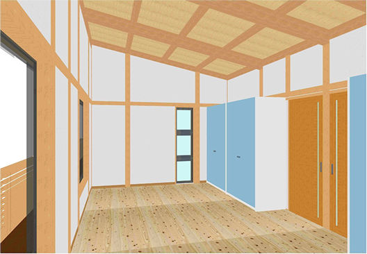 土間のある家 - ２階 子供部屋