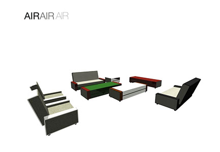 家具デザインコンペ - フォールディング ソファ・テーブル(折り畳みソファ・テーブル)